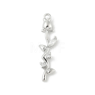Brass Micro Pave Cubic Zirconia Pendants LS-KK-M326-13C-P-1