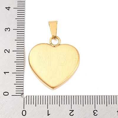 Ion Plating(IP) Fashionable 304 Stainless Steel Stamping Blank Tag Pendants STAS-J002B-01G-1