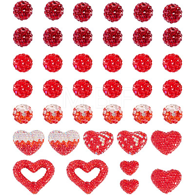 Polymer Clay Pave Good Quality Rhinestone Beads RB-BT0001-02-1