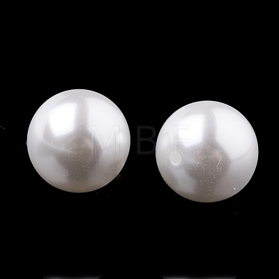 ABS Plastic Imitation Pearl Beads OACR-R067-8mm-01-1