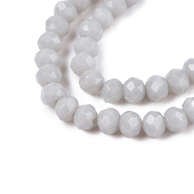 Opaque Solid Color Imitation Jade Glass Beads Strands EGLA-A044-P3mm-D19-1