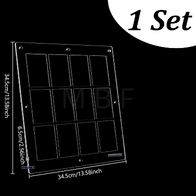 PVC Desktop Sport Card Organizer Holders AJEW-WH0248-918C-1