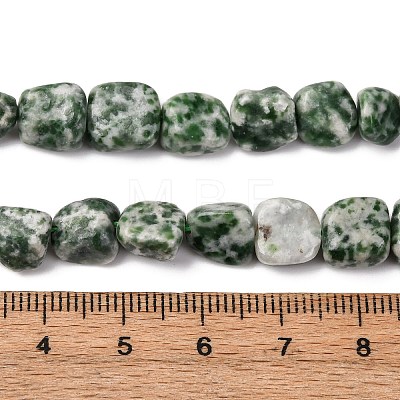 Natural Green Spot Jasper Beads Strands G-G146-A26-02-1