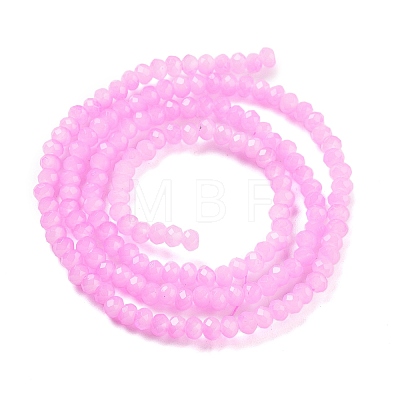 Baking Painted Imitation Jade Glass Bead Strands DGLA-A034-J2MM-A44-1