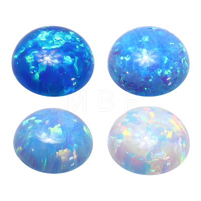 4Pcs 4 Colors Resin Imitation Opal Cabochons RESI-PH0002-71-1