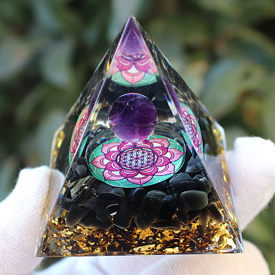 Orgonite Pyramid Resin Energy Generators PW-WG94568-23-1