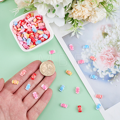 120Pcs Resin Cabochons MRMJ-WR0001-11-1