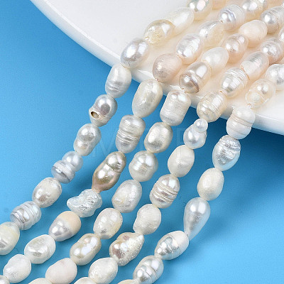 Natural Cultured Freshwater Pearl Beads Strands PEAR-N012-05F-1