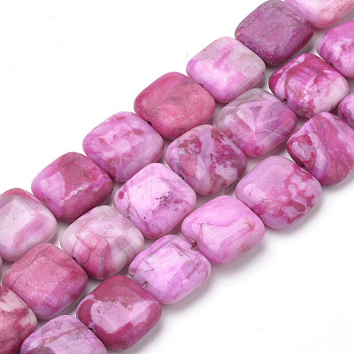Dyed Natural Crazy Agate Beads Strands G-S273-11-1