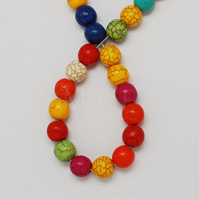 Gemstone Beads Strands X-TURQ-S103-6mm-M-1