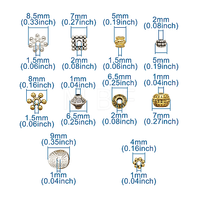 Tibetan Style Alloy Spacer Beads PALLOY-TA0001-51-1