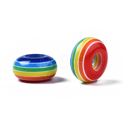 Resin Large Hole Beads X1-RESI-YWC0001-03-1