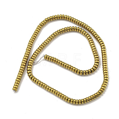 Electroplated Synthetic Non-magnetic Hematite Beads Strands G-K361-A04-02-1
