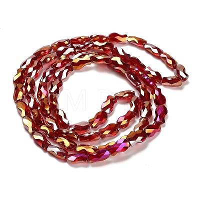 Electroplate Glass Beads Strands EGLA-P066-01A-AB11-1