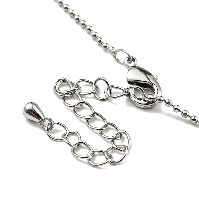 Brass Ball Chain Necklaces Making MAK-L025-01P-1