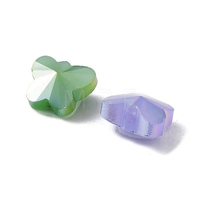 Electroplate Butterfly Glass Beads EGLA-A036-05-1