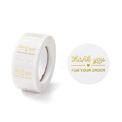 Thank You Stickers Roll DIY-O021-08C-1