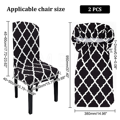 Polyester Elastic Chair Cushion FIND-WH0417-71C-1