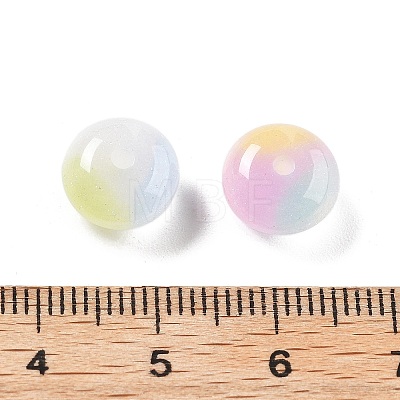 Two Tone Transparent Resin Beads RESI-S013-01B-1