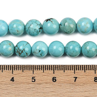 Natural Magnesite Beads Strands G-K244-02-8mm-01-1