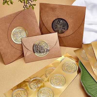 Self Adhesive Gold Foil Embossed Stickers DIY-WH0163-70O-1