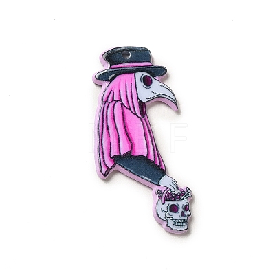 Halloween Printed Acrylic Pendants MACR-K330-10A-1