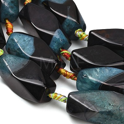 Natural Agate Beads Strands G-A321-B01-01B-1