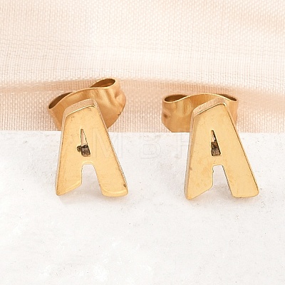 304 Stainless Steel Stud Earrings SA-T001-03G-1