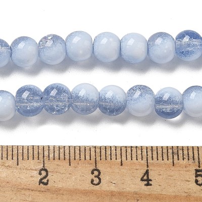 Crackle Glass Beads Strands GLAA-U001-6mm-14-1