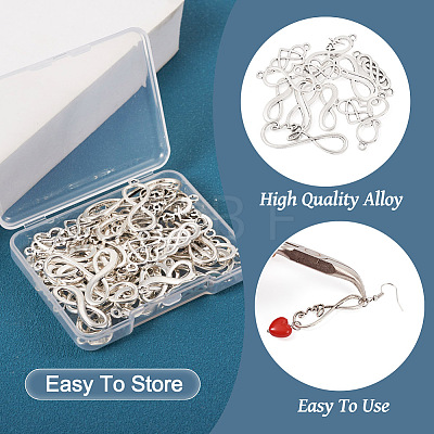 42Pcs 7 Styles Tibetan Style Alloy Connector Charms FIND-TA0003-14-1