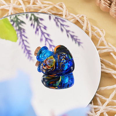 Handmade Lampwork Perfume Bottle Pendants LAMP-TADJ0001-06E-1