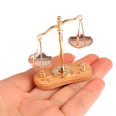 Alloy Miniature Balance Scale Display Decorations MIMO-PW0003-038-1