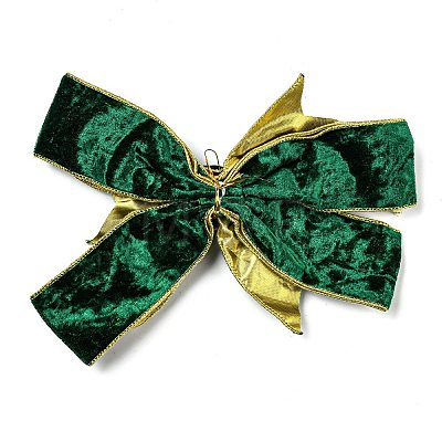 Christmas Velvet Big Bowknot Decorations AJEW-M041-02B-1