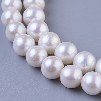 Natural Cultured Freshwater PearlBeads Strands PEAR-E009-10-11mm-1