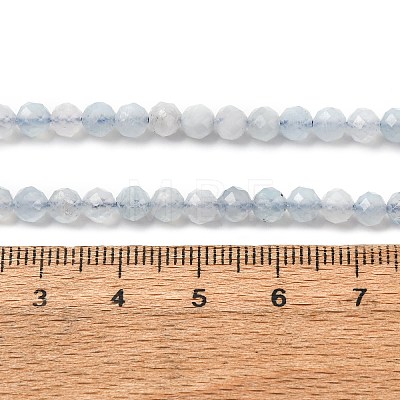 Natural Aquamarine Beads Strands G-A276-C09-4mm-02-1