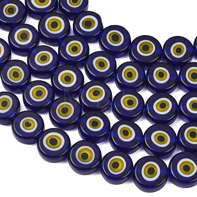 Handmade Evil Eye Lampwork Beads LAMP-C028-02F-1