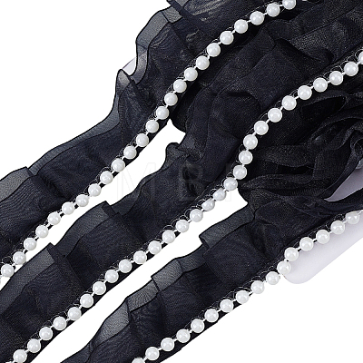 5 Yards Polyester Lace Ribbons OCOR-GF0006-14A-01-1