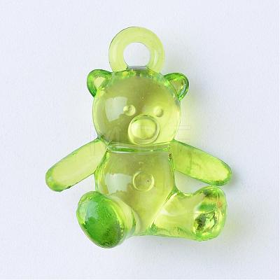 Transparent Acrylic Pendants TACR-S132-22-1