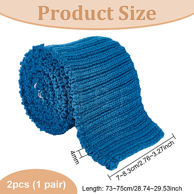 95% Cotton & 5% Elastic Fiber Ribbing Fabric for Cuffs FIND-WH0136-02A-1