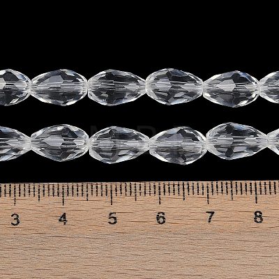 Transparent Imitation Jade Glass Beads Strands GLAA-N005-T8mm-D-1-1