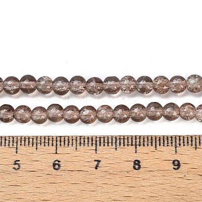 Crackle Glass Beads Strands CCG-Q001-4mm-07-1