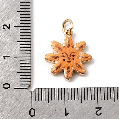Printed Brass Pendants KK-H253-01A-G-1