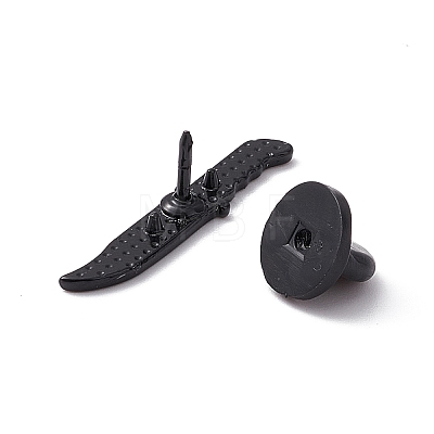 Knife with Skull Alloy Brooch for Backpack Clothes JEWB-M024-05B-A-1