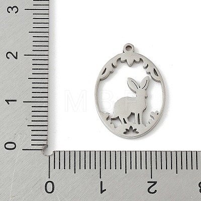 304 Stainless Steel Pendants STAS-Q354-02A-P-1