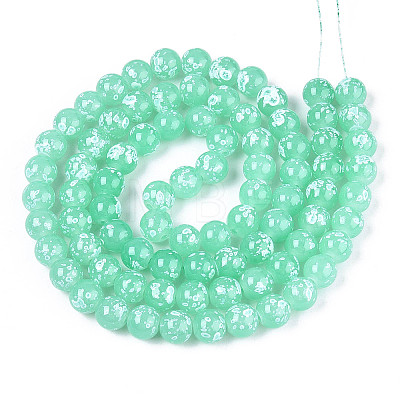 Baking Paint Glass Beads X1-DGLA-N015-10mm-07-1