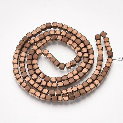Electroplate Non-magnetic Synthetic Hematite Bead Strands G-Q467-11E-1