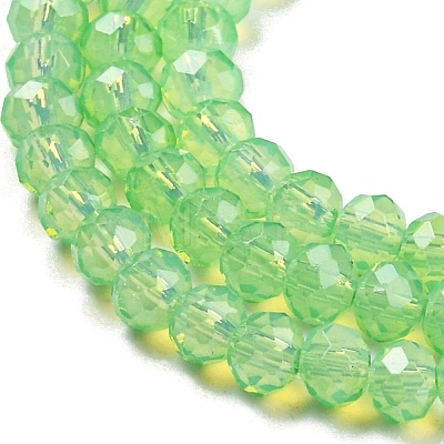 Baking Painted Transparent Glass Beads Strands DGLA-A034-J2mm-B09-1