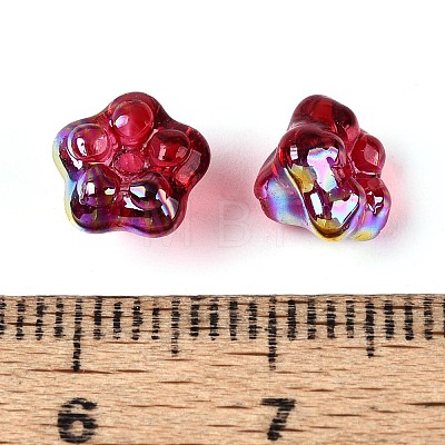 Electroplate Glass Beads Strands EGLA-T021-22B-1