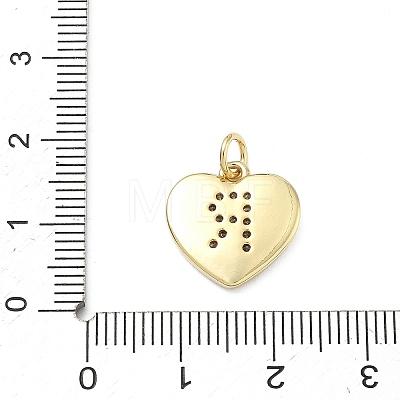 Brass Micro Pave Clear Cubic Zirconia Pendants KK-D229-01G-18-1