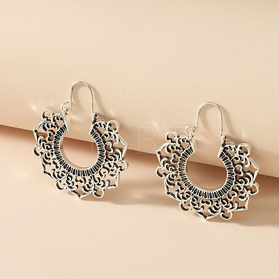 Alloy Hoop Earrings FS-WG0F541-12-1